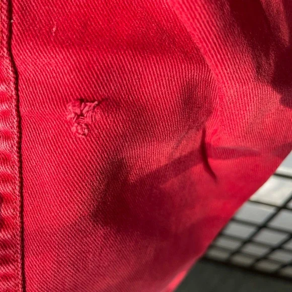 High Rise Red Jeans - Picture 6 of 6